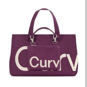 Curve By Sean Brown Plum Tote Bag